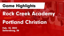 Rock Creek Academy  vs Portland Christian Game Highlights - Feb. 10, 2022