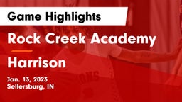 Rock Creek Academy  vs Harrison  Game Highlights - Jan. 13, 2023