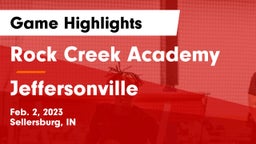 Rock Creek Academy  vs Jeffersonville  Game Highlights - Feb. 2, 2023