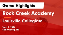 Rock Creek Academy  vs Louisville Collegiate Game Highlights - Jan. 9, 2024