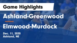 Ashland-Greenwood  vs Elmwood-Murdock  Game Highlights - Dec. 11, 2020