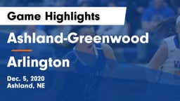Ashland-Greenwood  vs Arlington  Game Highlights - Dec. 5, 2020