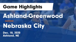 Ashland-Greenwood  vs Nebraska City  Game Highlights - Dec. 18, 2020