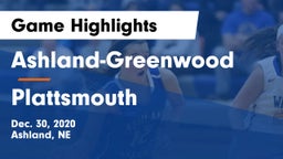 Ashland-Greenwood  vs Plattsmouth  Game Highlights - Dec. 30, 2020