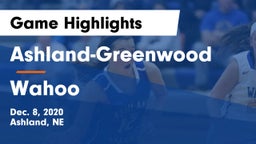Ashland-Greenwood  vs Wahoo  Game Highlights - Dec. 8, 2020