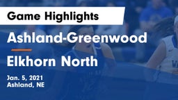 Ashland-Greenwood  vs Elkhorn North  Game Highlights - Jan. 5, 2021