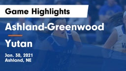 Ashland-Greenwood  vs Yutan  Game Highlights - Jan. 30, 2021