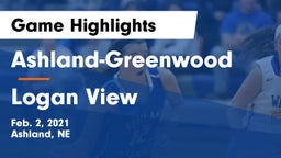 Ashland-Greenwood  vs Logan View  Game Highlights - Feb. 2, 2021