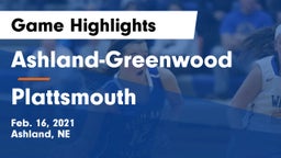Ashland-Greenwood  vs Plattsmouth  Game Highlights - Feb. 16, 2021