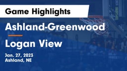 Ashland-Greenwood  vs Logan View  Game Highlights - Jan. 27, 2023