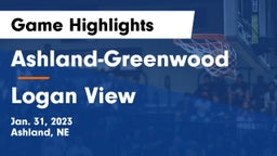 Ashland-Greenwood  vs Logan View  Game Highlights - Jan. 31, 2023