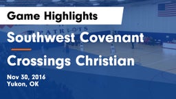 Southwest Covenant  vs Crossings Christian  Game Highlights - Nov 30, 2016