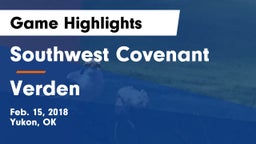 Southwest Covenant  vs Verden Game Highlights - Feb. 15, 2018