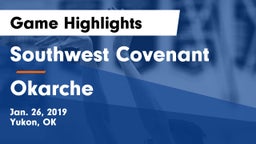 Southwest Covenant  vs Okarche  Game Highlights - Jan. 26, 2019
