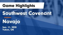 Southwest Covenant  vs Navajo   Game Highlights - Jan. 11, 2020