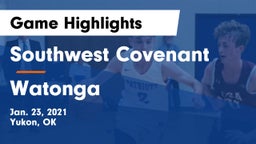 Southwest Covenant  vs Watonga  Game Highlights - Jan. 23, 2021