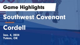 Southwest Covenant  vs Cordell  Game Highlights - Jan. 4, 2024