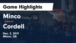 Minco  vs Cordell  Game Highlights - Dec. 3, 2019
