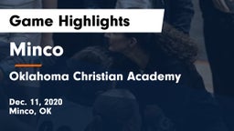 Minco  vs Oklahoma Christian Academy  Game Highlights - Dec. 11, 2020