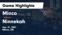 Minco  vs Ninnekah  Game Highlights - Jan. 21, 2021