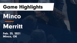 Minco  vs Merritt  Game Highlights - Feb. 25, 2021