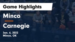 Minco  vs Carnegie  Game Highlights - Jan. 6, 2022