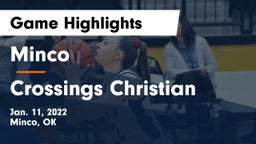 Minco  vs Crossings Christian  Game Highlights - Jan. 11, 2022