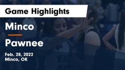 Minco  vs Pawnee Game Highlights - Feb. 28, 2022