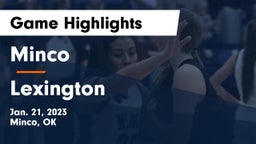 Minco  vs Lexington  Game Highlights - Jan. 21, 2023