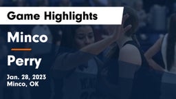 Minco  vs Perry  Game Highlights - Jan. 28, 2023