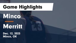 Minco  vs Merritt  Game Highlights - Dec. 12, 2023