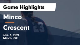 Minco  vs Crescent  Game Highlights - Jan. 6, 2024