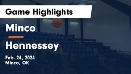 Minco  vs Hennessey  Game Highlights - Feb. 24, 2024