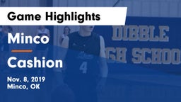 Minco  vs Cashion  Game Highlights - Nov. 8, 2019