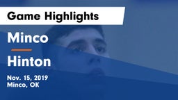 Minco  vs Hinton  Game Highlights - Nov. 15, 2019