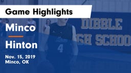 Minco  vs Hinton  Game Highlights - Nov. 15, 2019