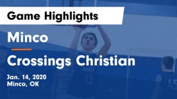 Minco  vs Crossings Christian  Game Highlights - Jan. 14, 2020