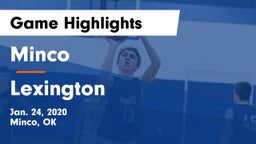 Minco  vs Lexington Game Highlights - Jan. 24, 2020