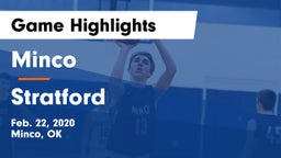 Minco  vs Stratford  Game Highlights - Feb. 22, 2020