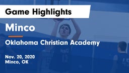 Minco  vs Oklahoma Christian Academy  Game Highlights - Nov. 20, 2020