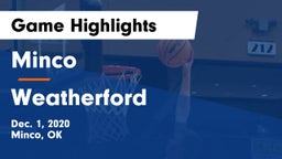 Minco  vs Weatherford  Game Highlights - Dec. 1, 2020