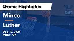 Minco  vs Luther  Game Highlights - Dec. 12, 2020