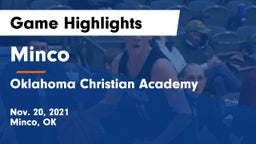 Minco  vs Oklahoma Christian Academy  Game Highlights - Nov. 20, 2021