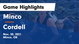 Minco  vs Cordell  Game Highlights - Nov. 30, 2021