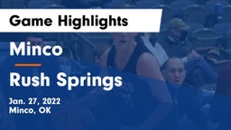 Minco  vs Rush Springs  Game Highlights - Jan. 27, 2022