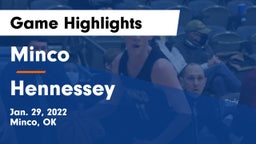 Minco  vs Hennessey  Game Highlights - Jan. 29, 2022