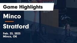 Minco  vs Stratford  Game Highlights - Feb. 23, 2023