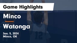 Minco  vs Watonga Game Highlights - Jan. 5, 2024