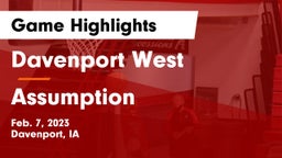 Davenport West  vs Assumption  Game Highlights - Feb. 7, 2023