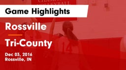 Rossville  vs Tri-County  Game Highlights - Dec 03, 2016
